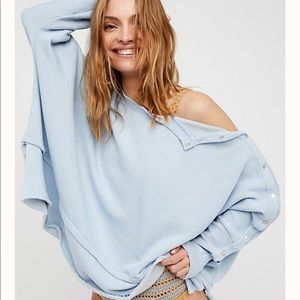 Free people snap up shoulder pull over